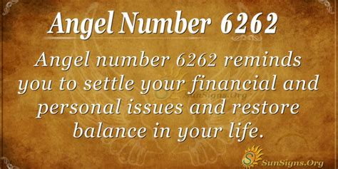 6262 angel number meaning|Angel Number 6262 Meaning – Wealth, Responsibility and。